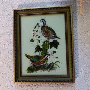 Vintage Quail Elyse Alumin-Art Wall Hanging